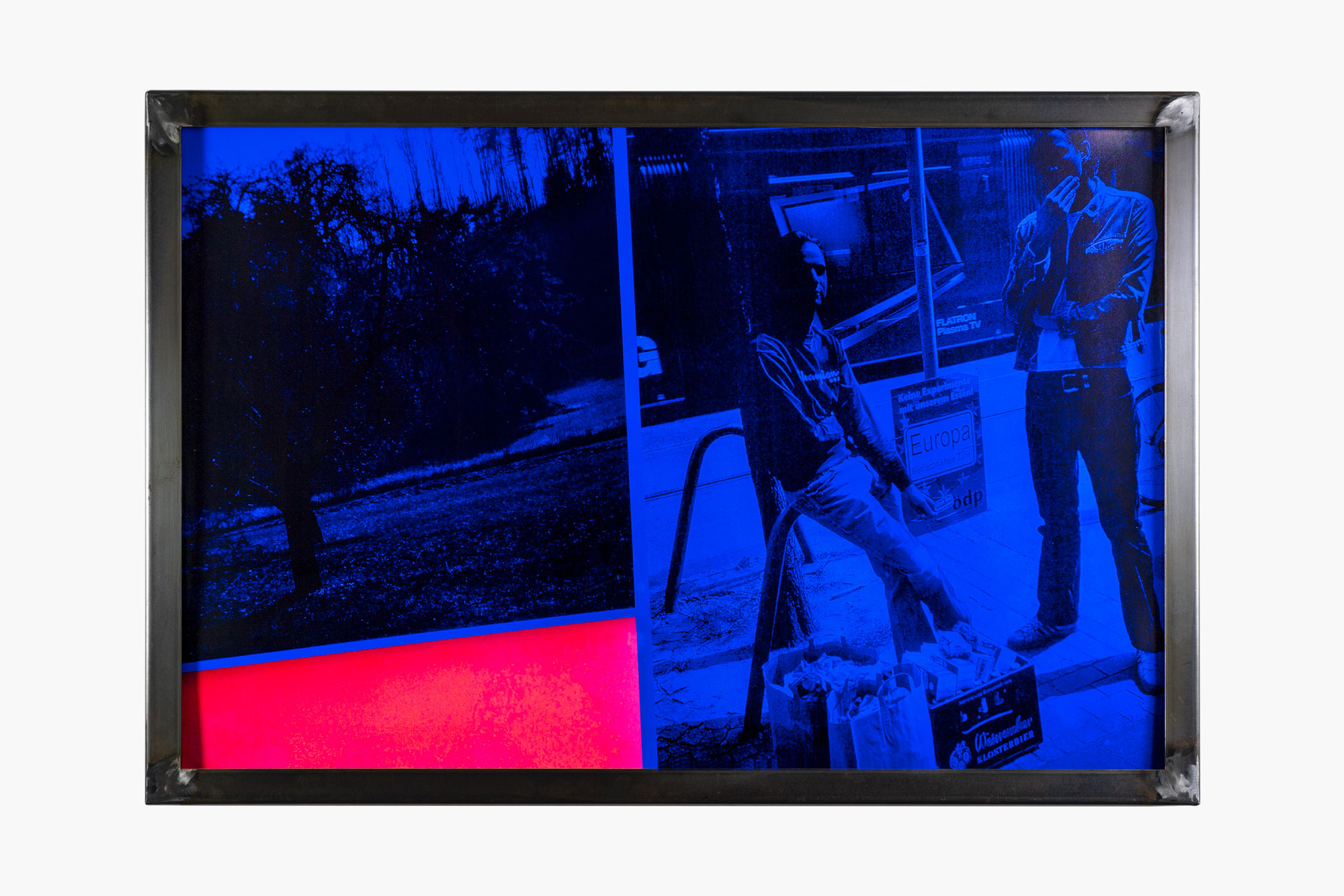 Stephan Machac GERMAN ANGST 2016 GERMAN ANGST #23 - Inkjet print - untreated steel frame - 76 x 49 cm -