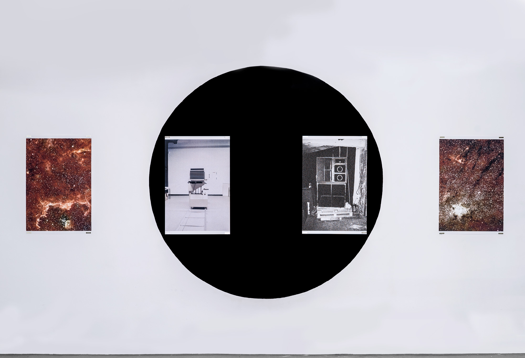 Stephan Machac BLACK SUN 2016 Inkjet Print Sets #01-16 - 80 x 53 cm x 4 - Installation view Kunsthalle Düsseldorf - 2016